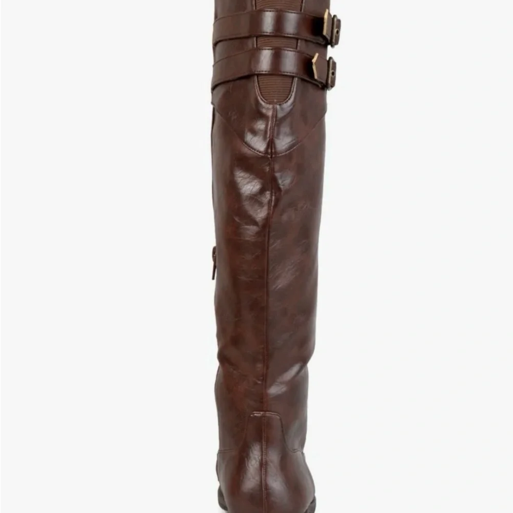 New Journee Collection Women's Tori Wide Calf Knee High Riding Boots size 9